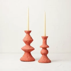 Short Clay Taper Candle Holder Red - Opalhouse™ Designed With Jungalow™ -Furniture Store GUEST 030eda6c 85df 45b9 bbc4 07bae42656d4 1