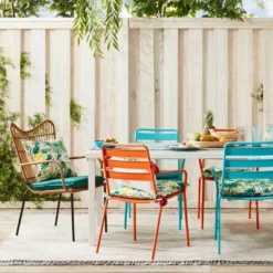 5" X 7" Multi Dot Fringed Outdoor Rug Teal/Pink/Yellow - Opalhouse™ -Furniture Store GUEST 0b5e6a0b 4b65 4e2a b81e d52869792536