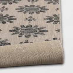 Dark Daisy Outdoor Rug Black - Opalhouse™ -Furniture Store GUEST 2361835e c528 4e8b a801 5b5e7b52de57