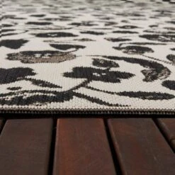 Floral Outdoor Rug Black - Opalhouse™ -Furniture Store GUEST 2794d941 44a7 42ac 82ac 0ab33b9558f1