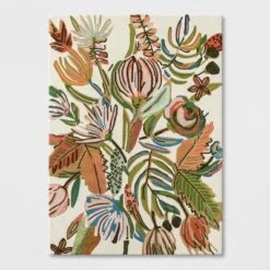 Floral Wool Tufted Area Rug Pink/White - Opalhouse™ -Furniture Store GUEST 31188344 1764 41c8 b8db cf880ff73088