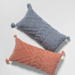 Oversize Embroidered Textured Lumbar Throw Pillow - Opalhouse™ -Furniture Store GUEST 412a54b4 ac2e 4867 9a69 457e185d6f3e