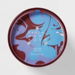 28oz Glass Sandalwood Rose Candle Burgundy - Opalhouse™ -Furniture Store GUEST 44dfd8e3 508e 4243 a6bb 4bb1c2bed4a3