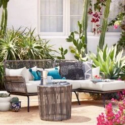 Latigo Patio Sectional Gray/Brown/Linen - Opalhouse™ -Furniture Store GUEST 58c62a04 f1e9 49d0 af85 6fa1cf870e49