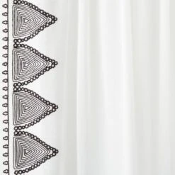 1pc Light Filtering Diamond Border Window Curtain Panel White - Opalhouse™ Designed With Jungalow™ -Furniture Store GUEST 6a1227ec a22c 4a58 b5cd ea3e9bda3f45