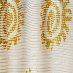 1pc 50"x84" Light Filtering Jacquard Curtain Panel Gold - Opalhouse™ Designed With Jungalow™ -Furniture Store GUEST 914fca59 4940 4a38 977a d369d522b944