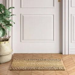 Elderberry Snake Skin Print Woven Rug Gray - Opalhouse