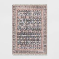 Alexandra Floral Printed Border Persian Rug Blush - Opalhouse™ -Furniture Store GUEST b64cccec 5c26 44cb bb19 1be2036f9757