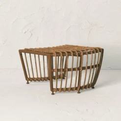 Topanga Club Chair With Ottoman - Blue/Brown - Opalhouse™ Designed With Jungalow™ -Furniture Store GUEST bb0fc57f 6257 4edf bee0 36cd1ab7978e