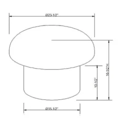 Maddalena Mushroom Stool - Opalhouse™ Designed With Jungalow™ -Furniture Store GUEST c2878331 038a 4ac5 ad14 266eb978ce44