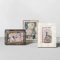 5" X 7" Scratched Bone Photo Frame Light Brown - Opalhouse™ -Furniture Store GUEST d208eaa2 2cc2 41d8 828d 4840fa5472f7