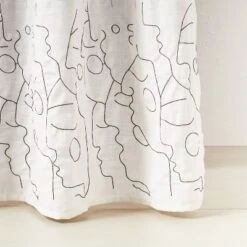 In This Together Shower Curtain White - Opalhouse™ Designed With Jungalow™ -Furniture Store GUEST d2a7877a d4db 4b9e ad97 8fecab59e560