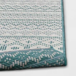 5' X 7' Tapestry Woven Outdoor Rug Aqua - Opalhouse™ -Furniture Store GUEST d89b2b6c 34c5 4db7 b760 30af76ec6a4a